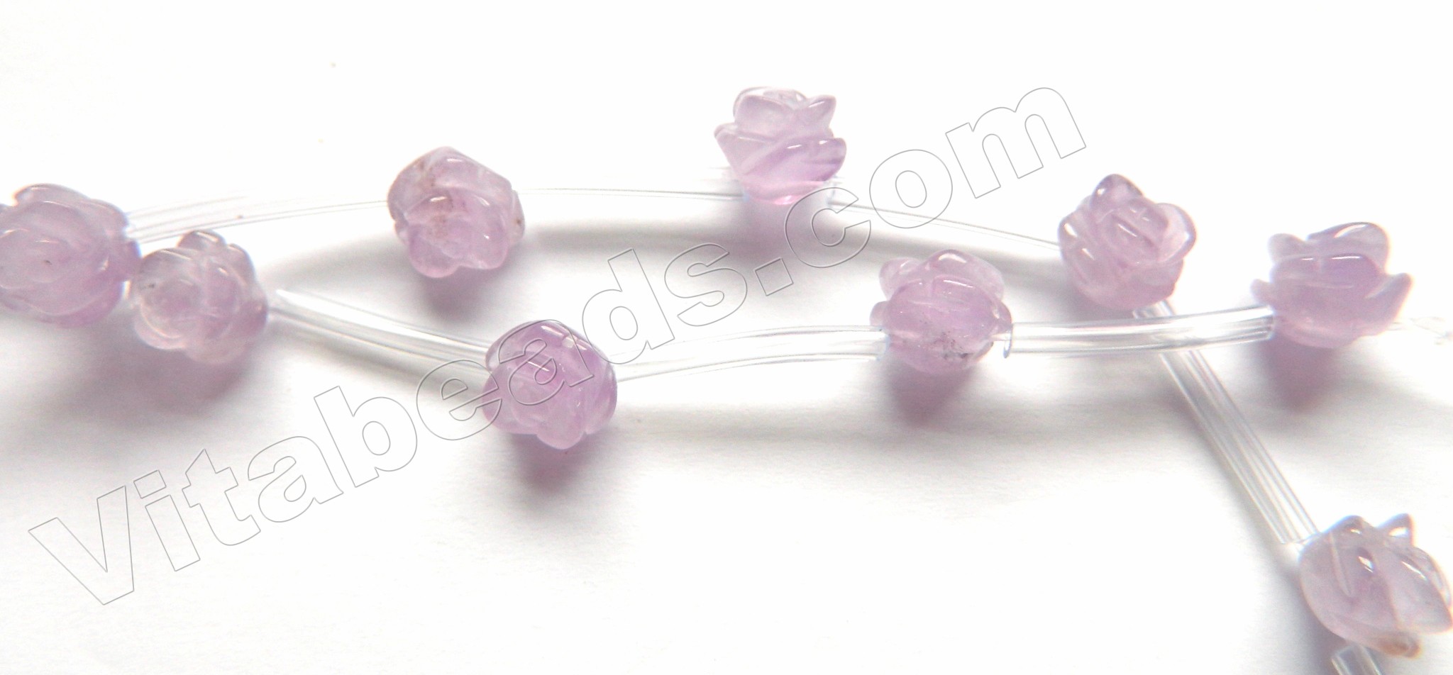 1PC Natural Amethyst 12mm Flower Carved Rose A New DIY Bead Design Wholesale 