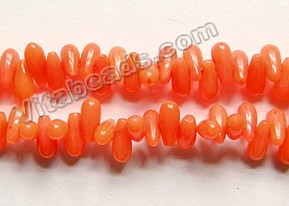Coral Beads  Dyed Sea Bamboo Coral Teardrop Beads 