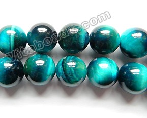 Tiger Eye Tie Dye blue purple 12mm round (15 beads/strand)